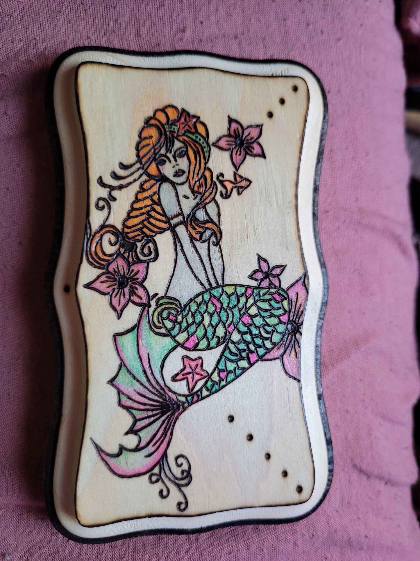 A Mermaid - 'Pyrographics by The Ragdoll Princess'