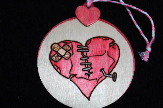 Valentines Ornaments "FIXER UPPER" - 'Pyrographics by The Ragdoll Princess'